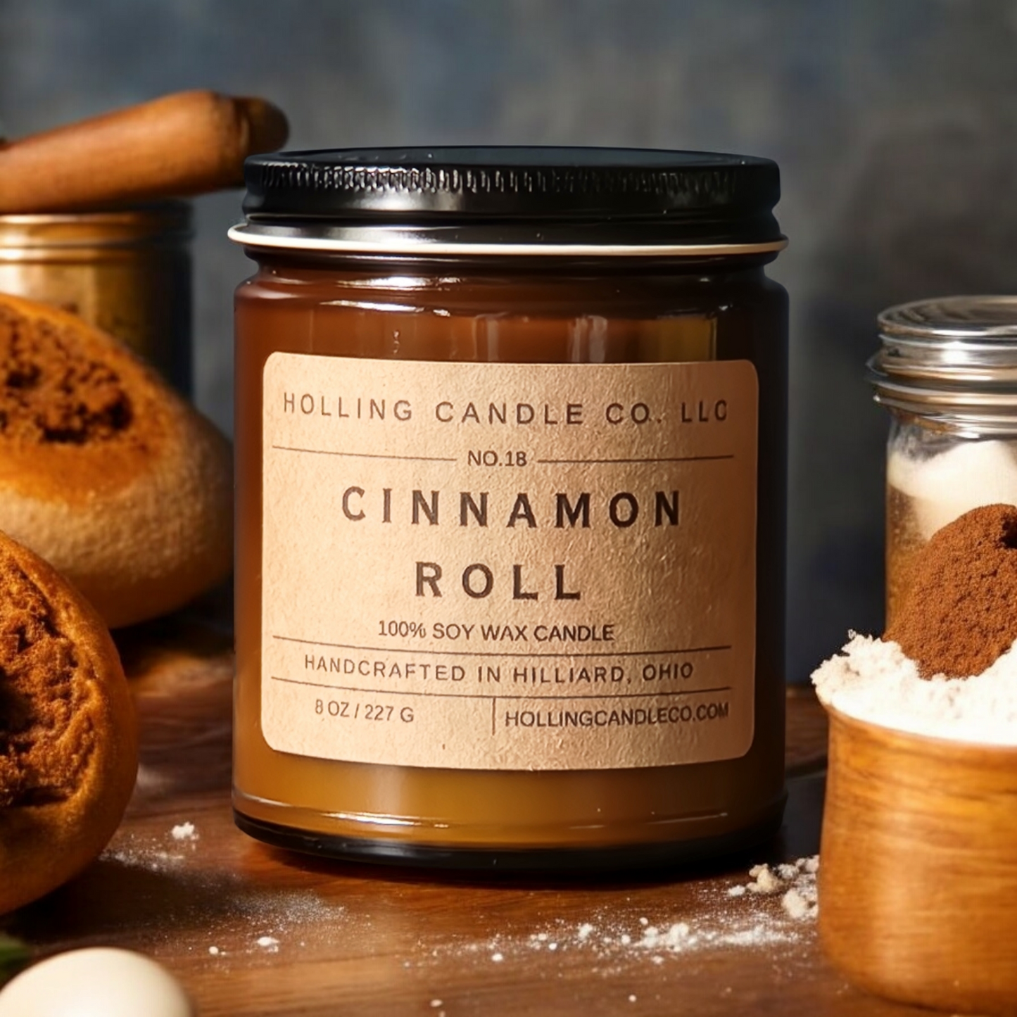 8 oz. Cinnamon Roll Soy Wax Candle