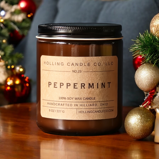 8 oz. Peppermint Soy Wax Candle