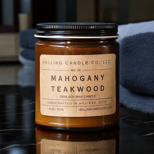 8 oz. Mahogany Teakwood Soy Wax Candle