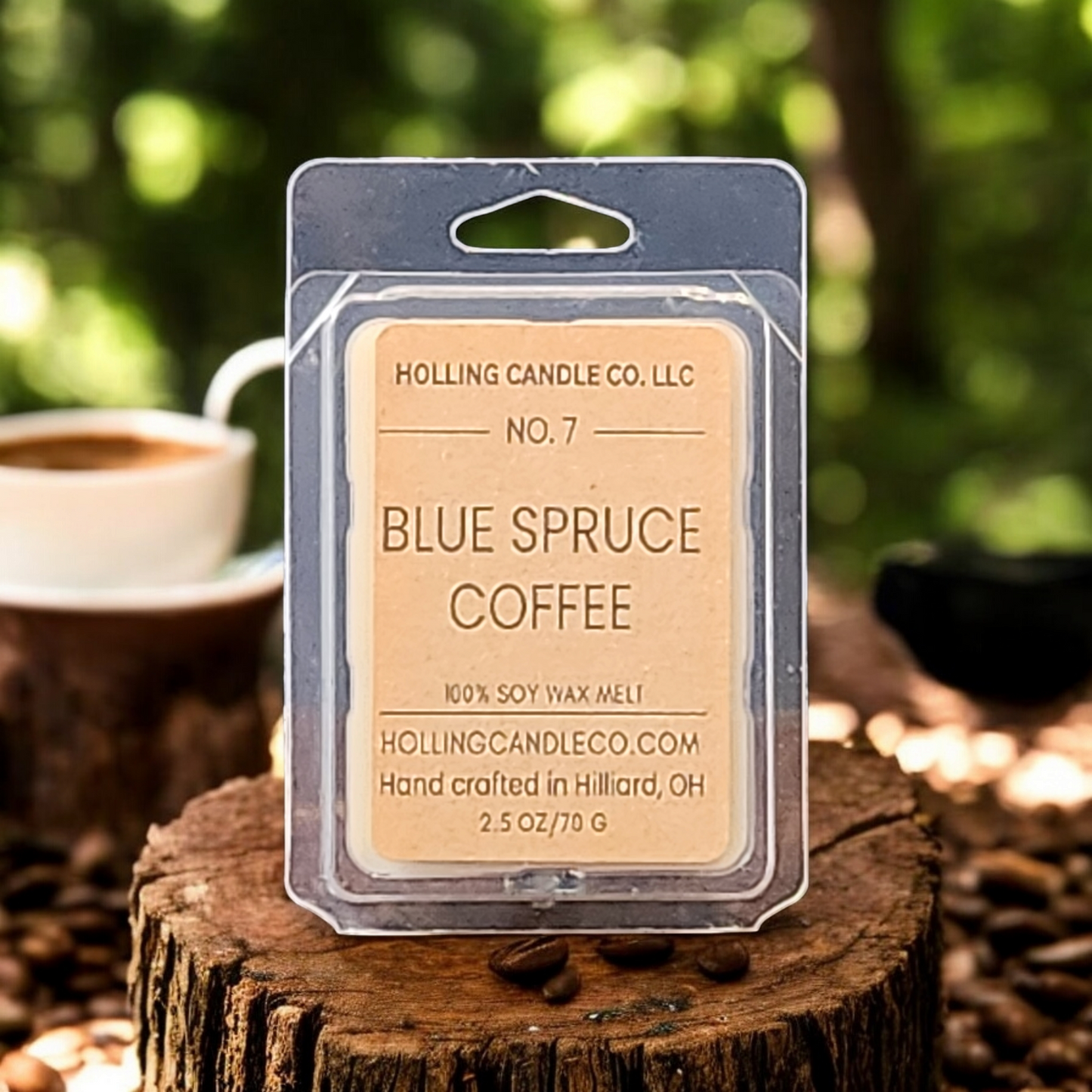 2.5 oz. Blue Spruce Coffee Soy Wax Melts