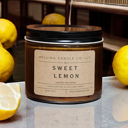 Double Wick 12 oz. Sweet Lemon Soy Candle