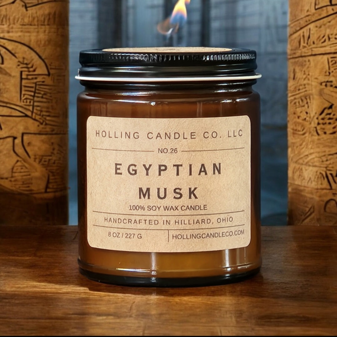 8 oz. Egyptian Musk Soy Wax Candle