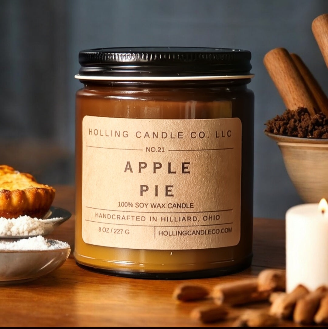8 oz. Apple Pie Soy Wax Candle.