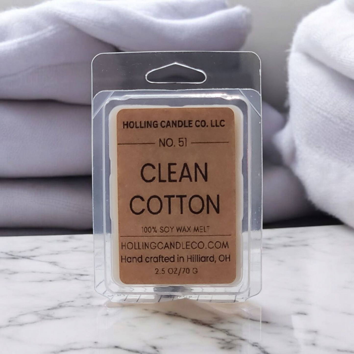 2.5 oz. Clean Cotton Soy Wax Melts