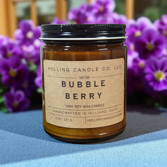 8 oz. Bubble Berry  Soy Wax Candle
