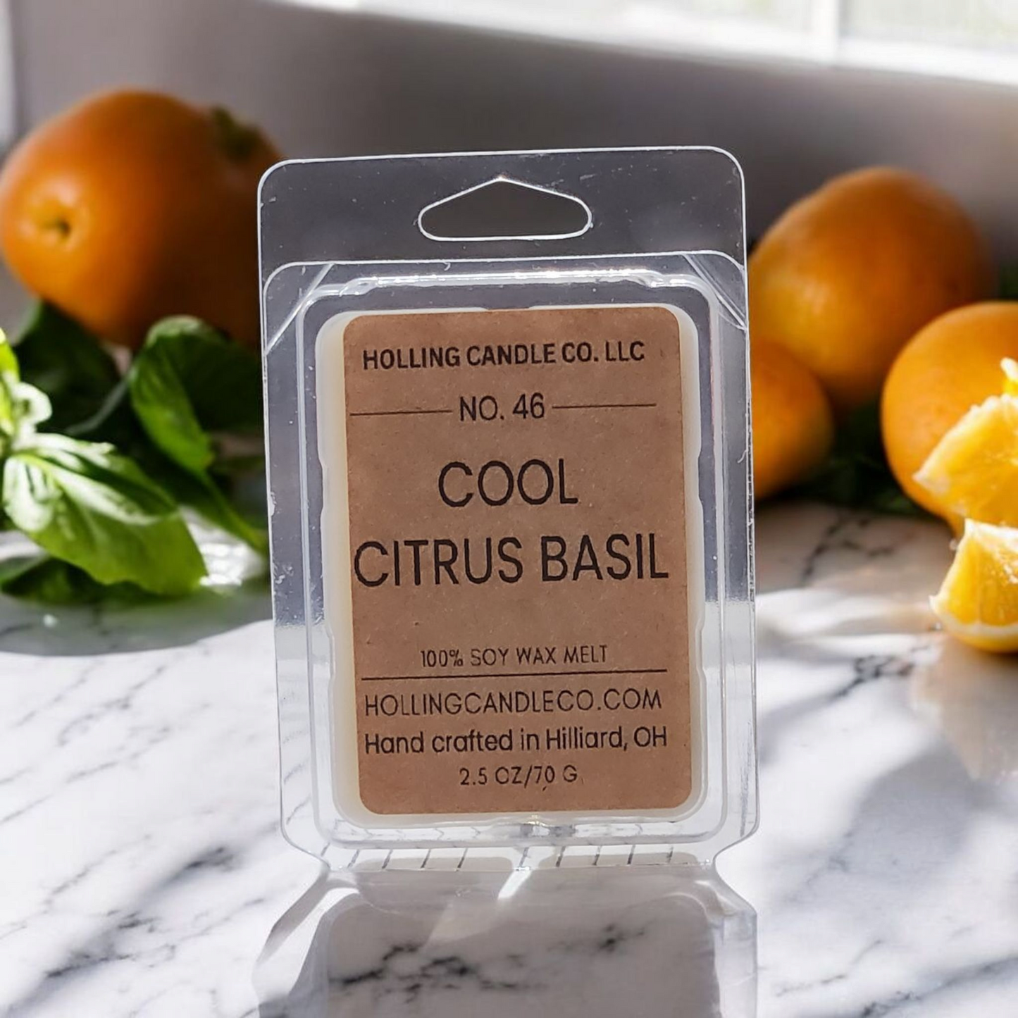 2.5 oz. Cool Citrus Basil Soy Wax Melts