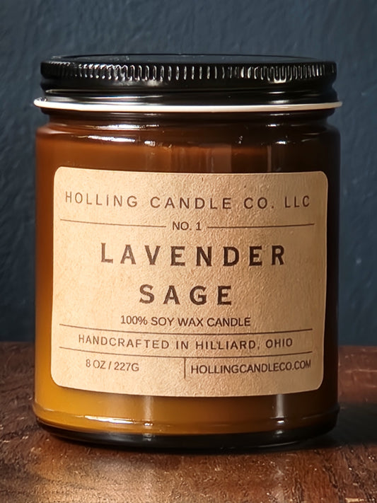 Lavender Sage 8oz. Soy Candle