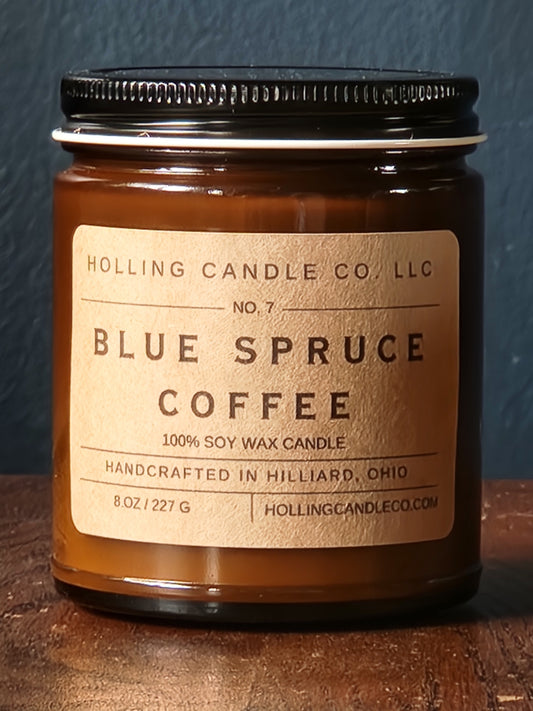 Blue Spruce Coffee 8oz. Soy Candle