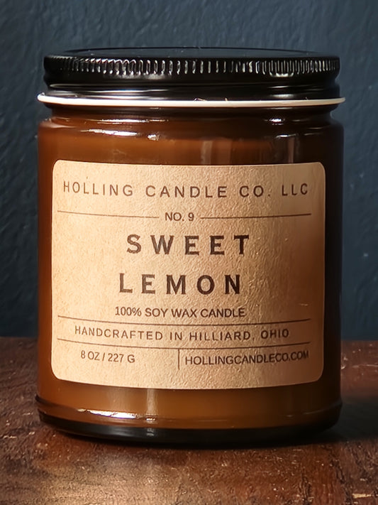 Sweet Lemon 8oz. Soy Candle