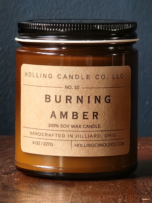 Burning Amber 8oz. Soy Candle