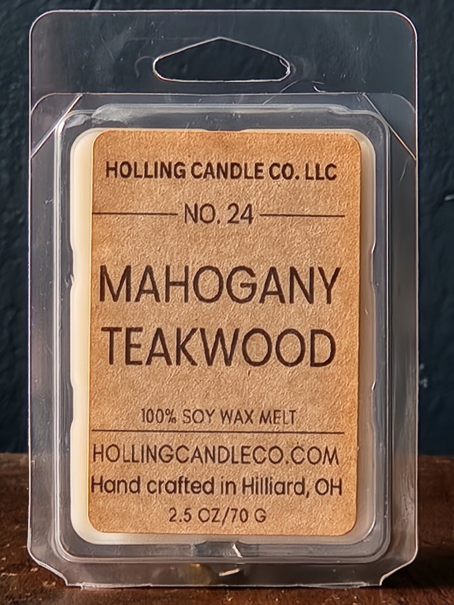 Mahogany Teakwood Soy Wax Melts 2.5oz.