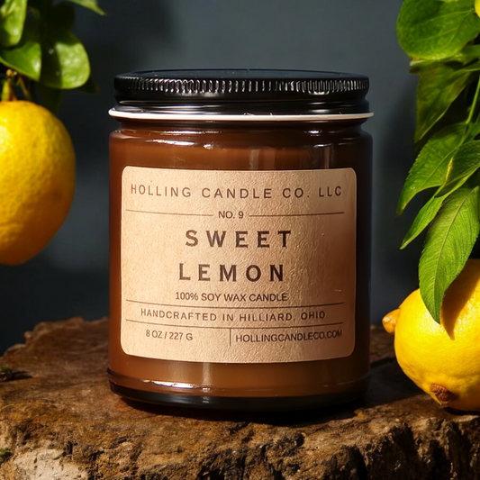 8oz. Sweet Lemon Soy Wax Candle