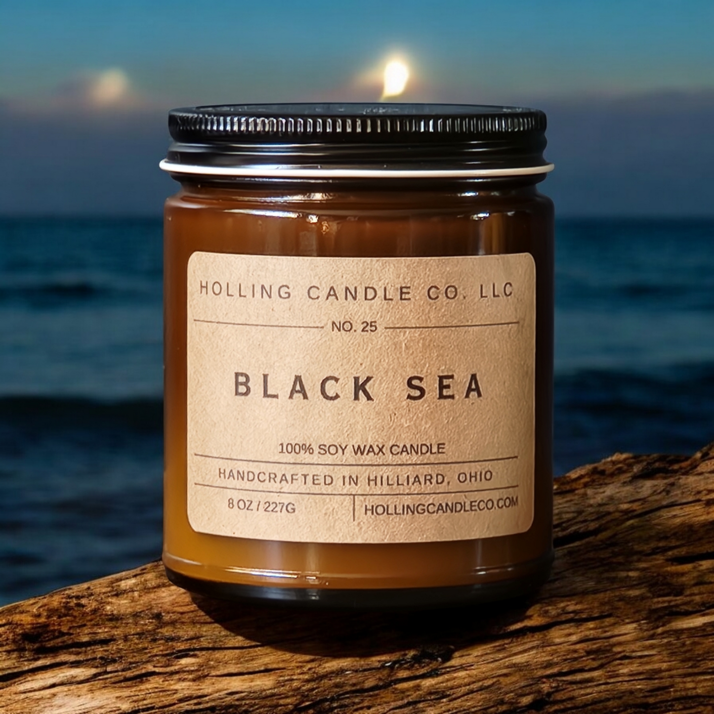 8oz. Black Sea Soy Wax Candle