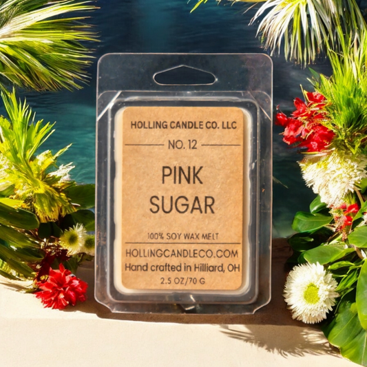 Pink Sugar Soy Wax Melts 2.5oz.