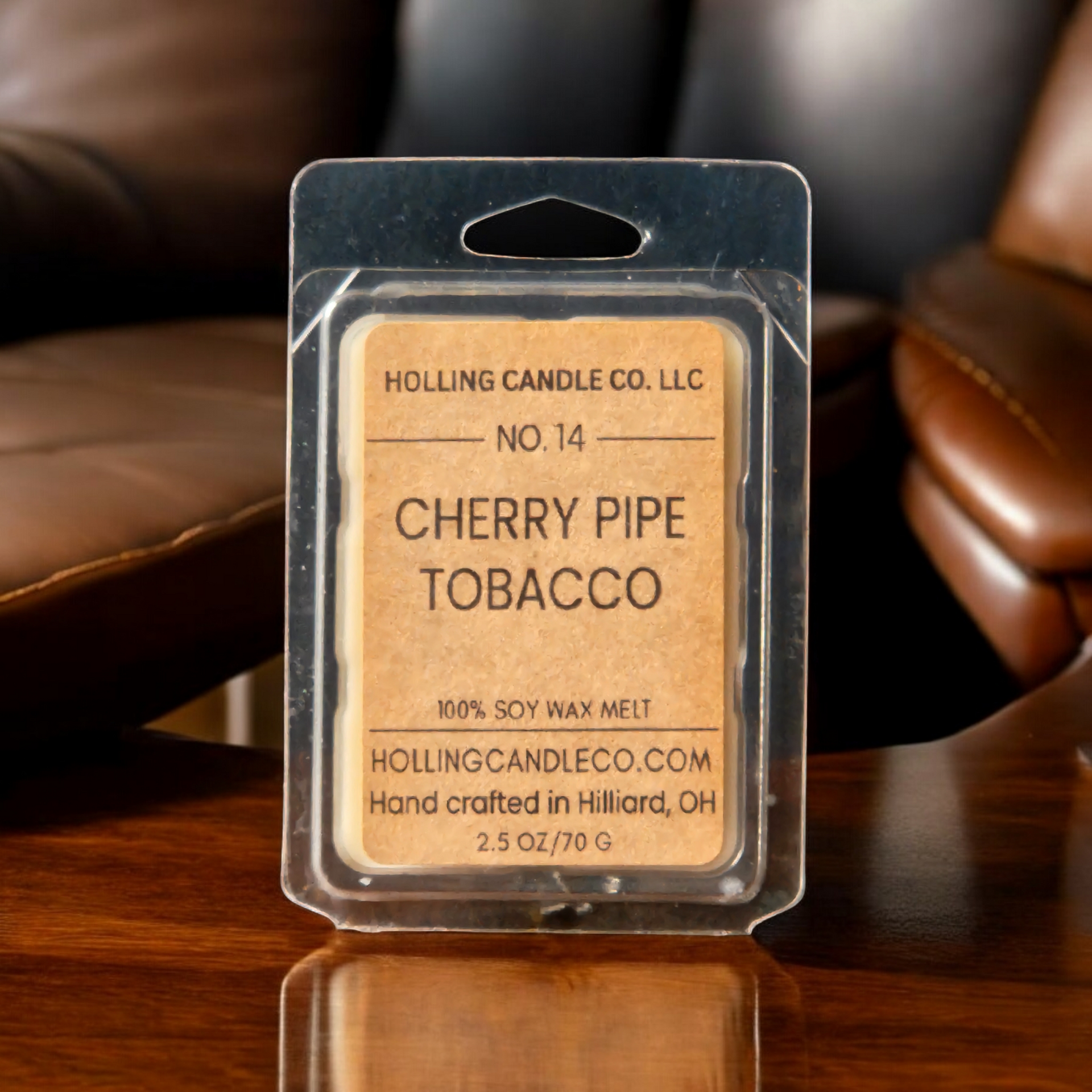 cherry tobacco wax melts 2.5 oz. Cherry Pipe Tobacco Soy Wax Melts