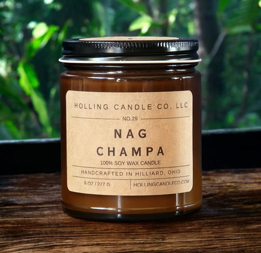 8oz. Nag Champa Soy Wax Candle