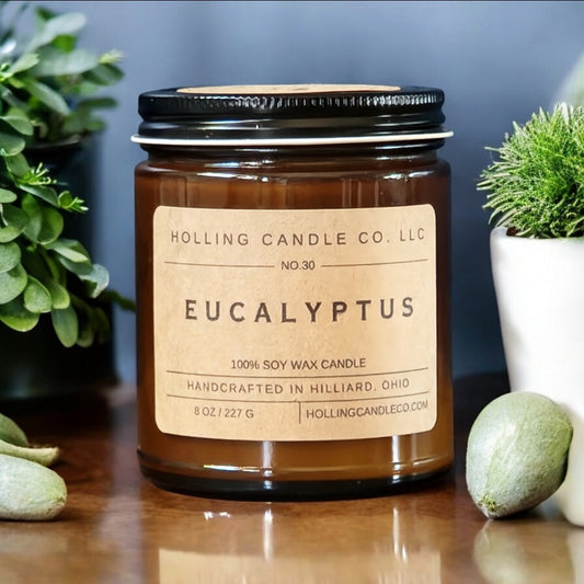 8oz. Eucalyptus Soy Wax Candle