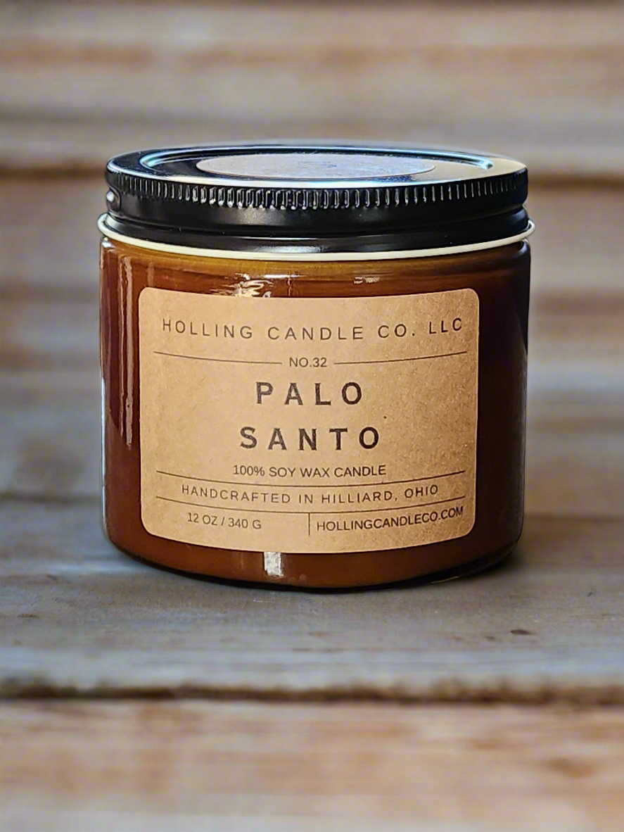 Double Wick 12oz  Palo Santo Soy Wax Candle