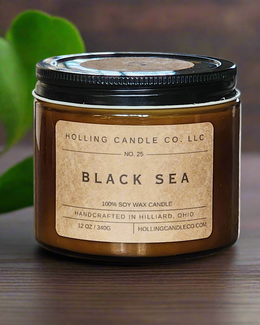 Double Wick 12oz Black Sea Soy Candle