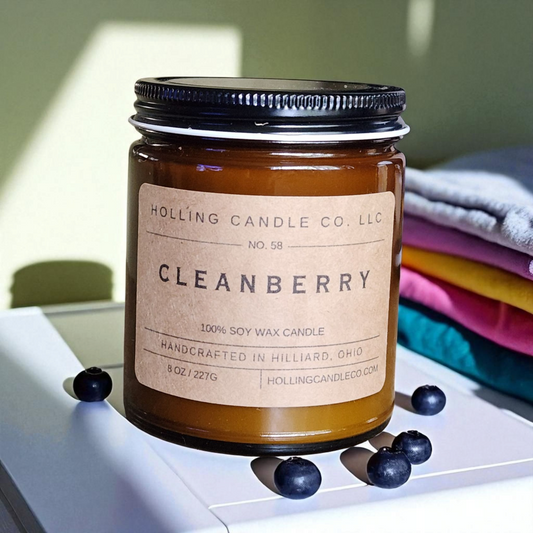 8 oz. Cleanberry Soy Wax Candle