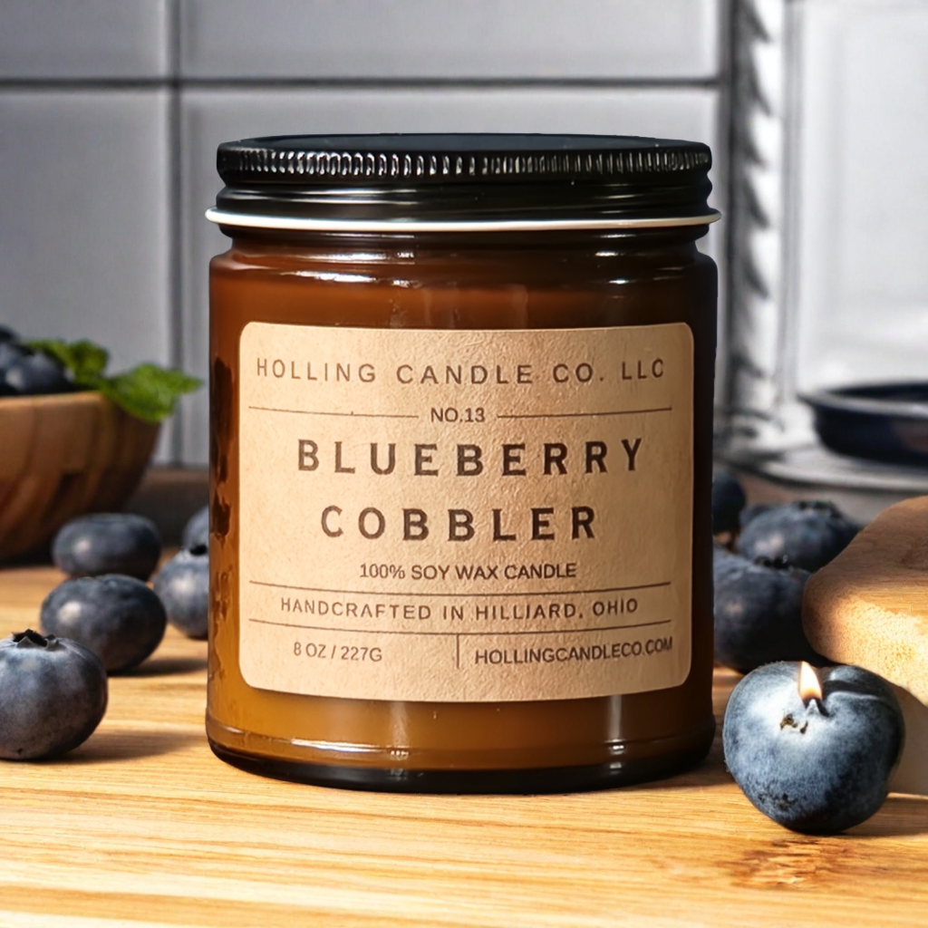 8oz. Blueberry Cobbler Soy Wax Candle